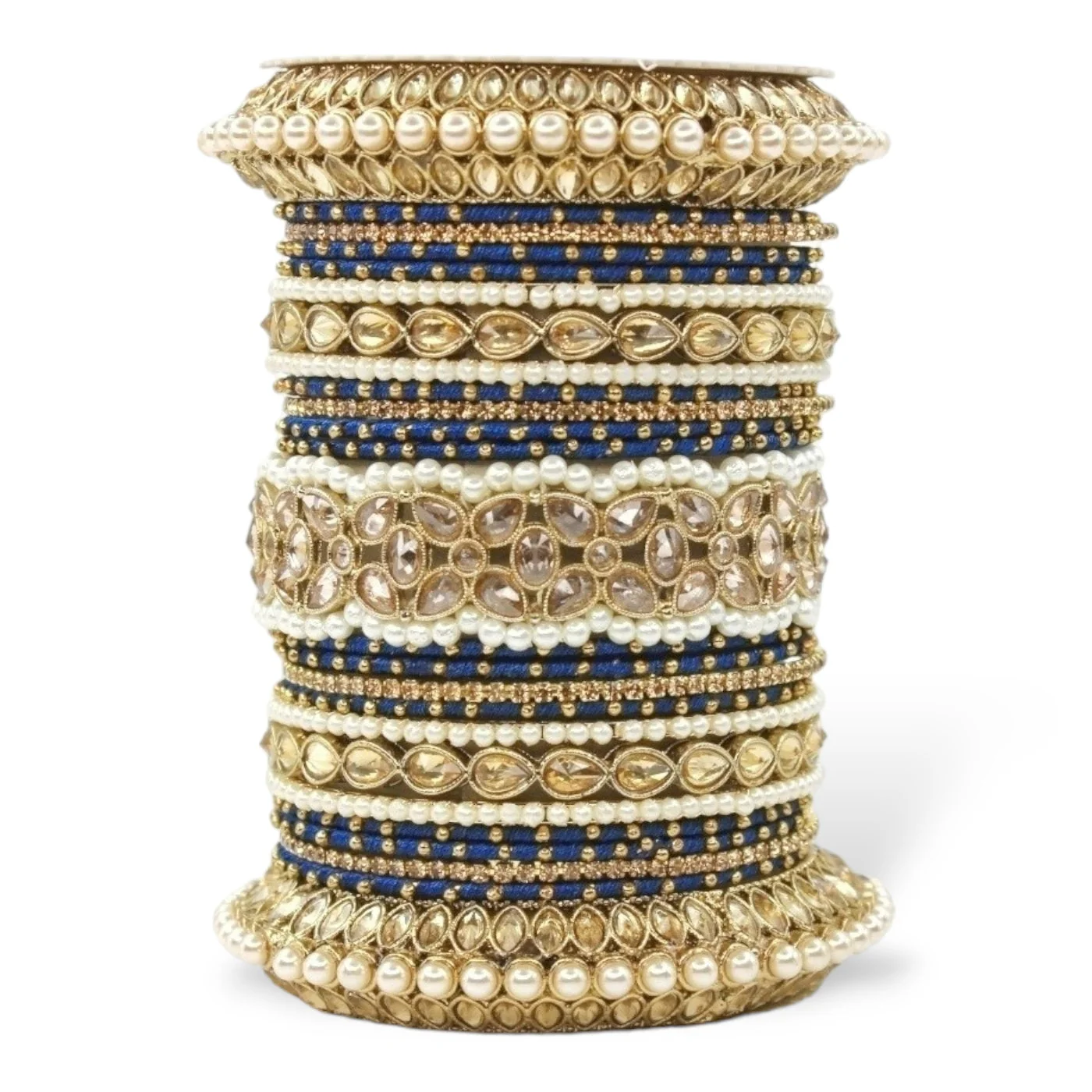 Beautiful Bridal Bangle Set with Pacheli Kada by Leshya - Image 24