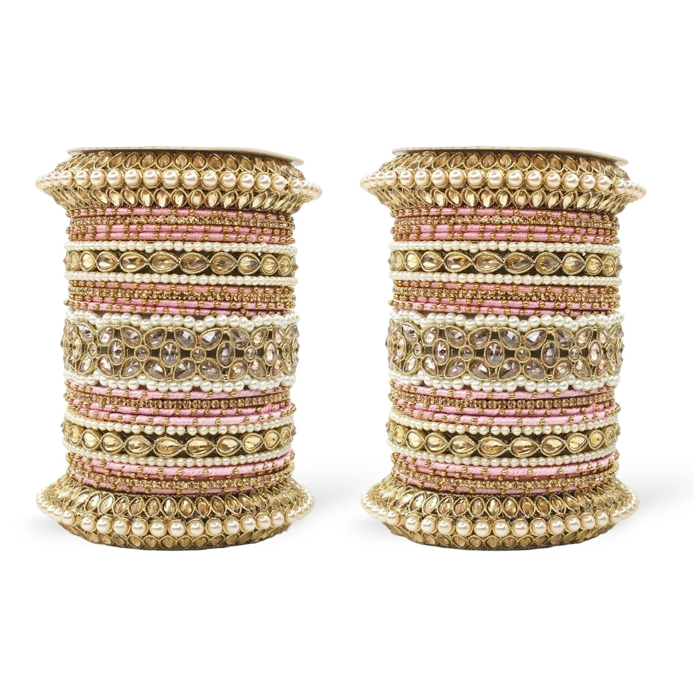 Beautiful Bridal Bangle Set with Pacheli Kada by Leshya
