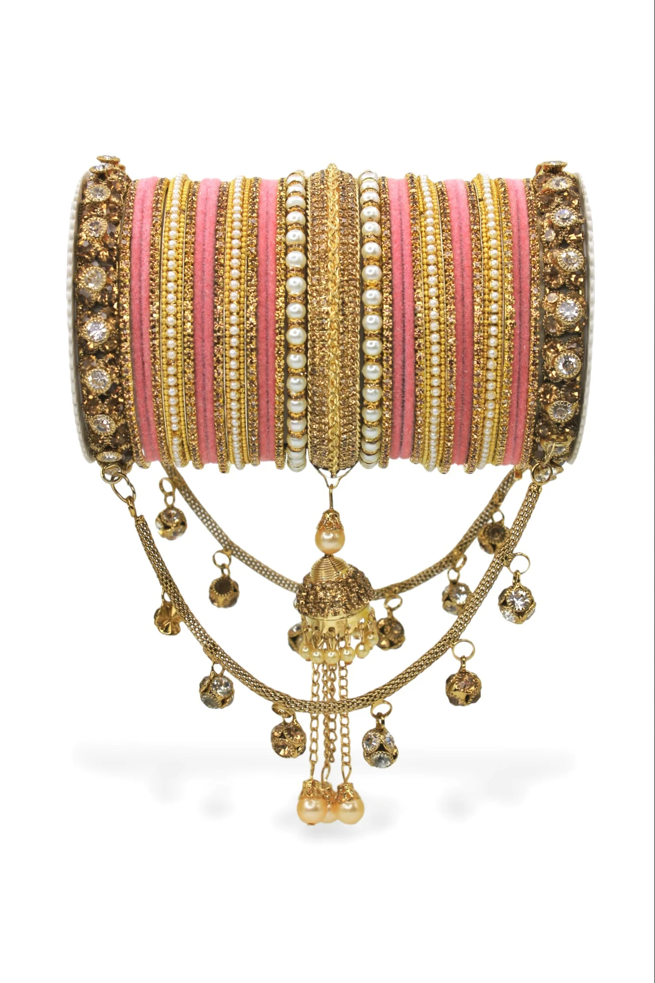 Bridal Jhoola Style Bangle set for two hands by Leshya - Image 6