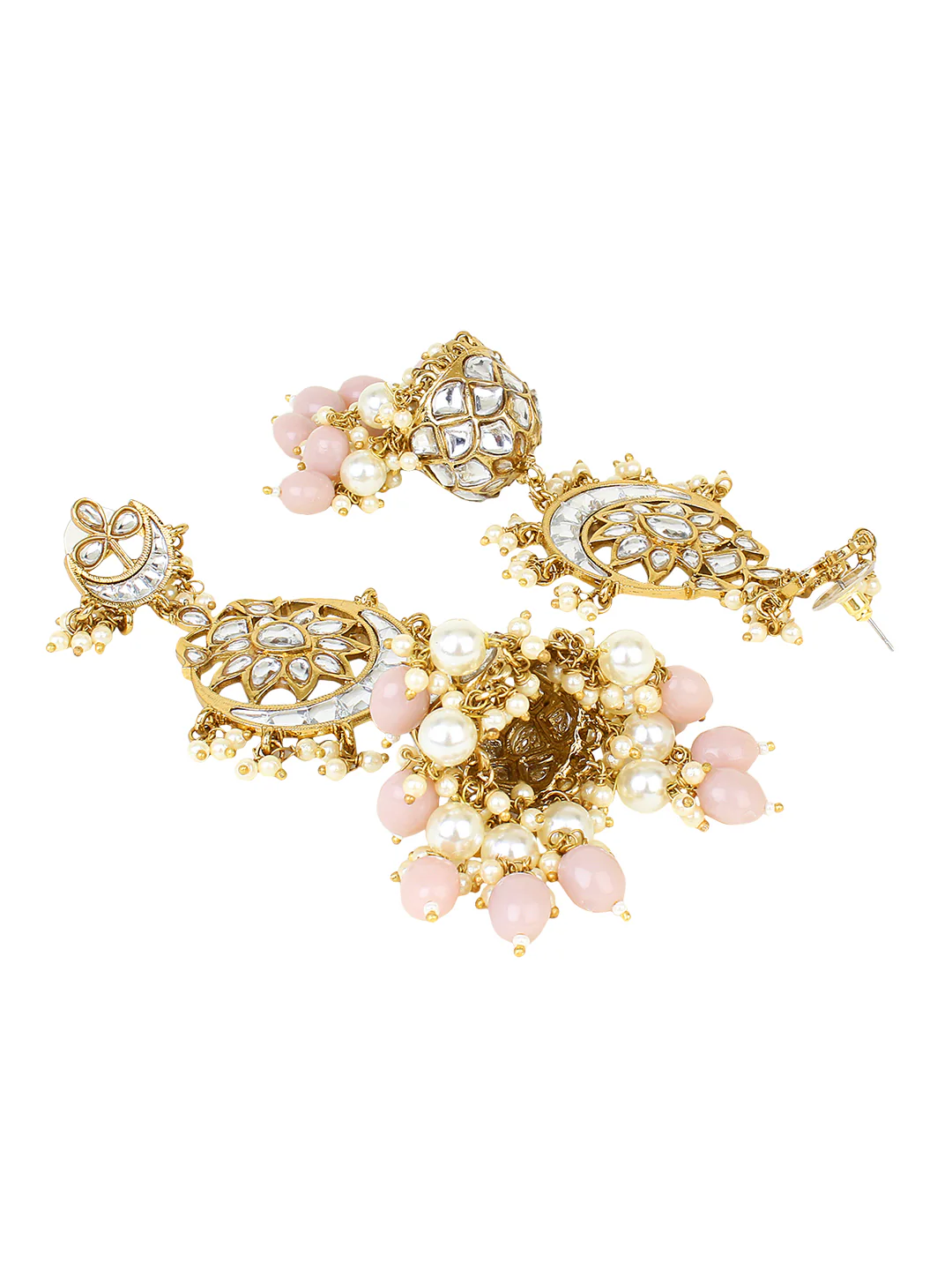 Bridal Jhumki Earring with kundan work by Leshya - Image 5