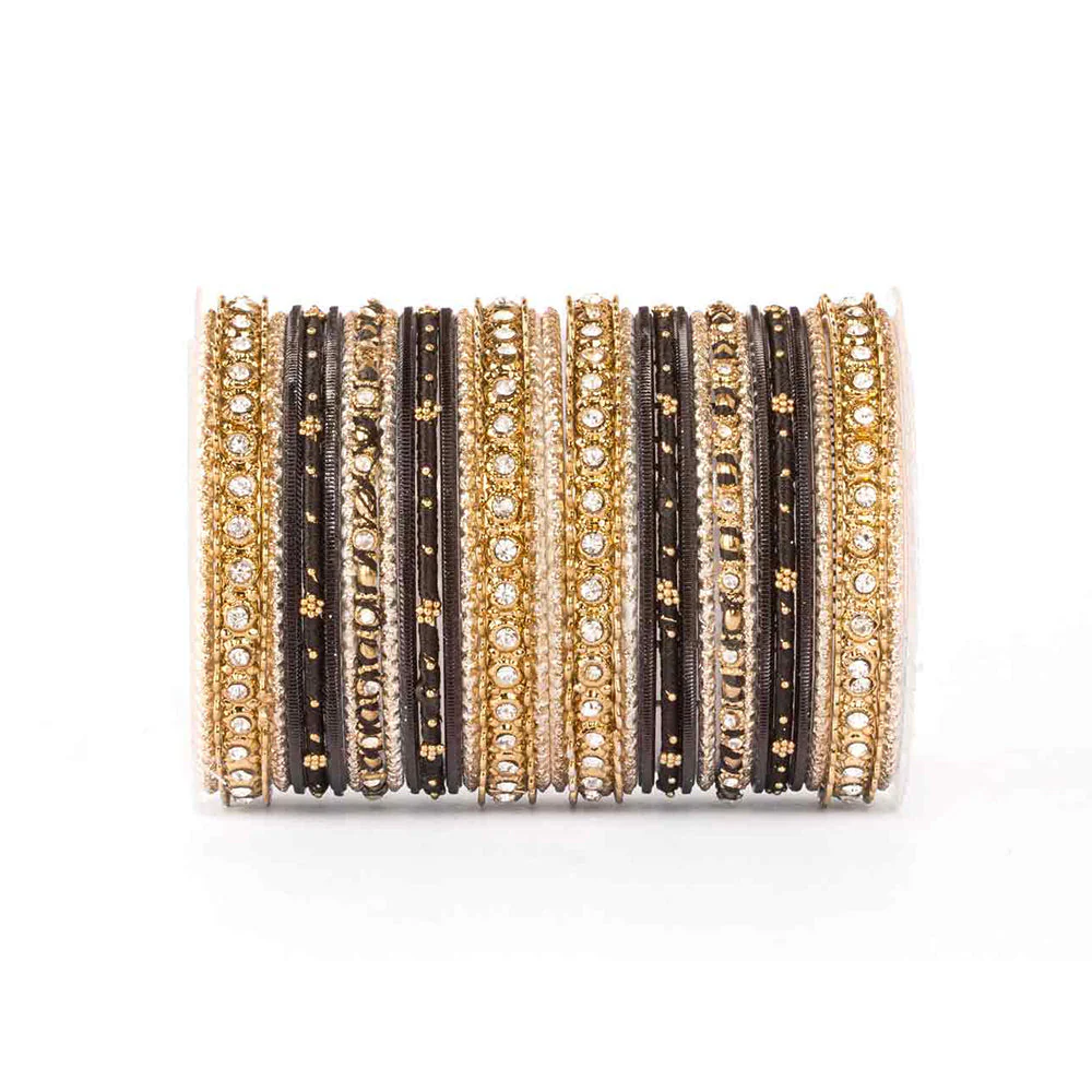 Elegant Colored Thread Bangle Set - Image 9