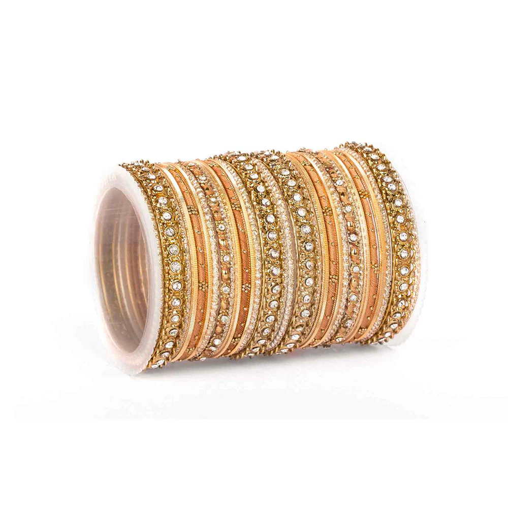 Elegant Colored Thread Bangle Set - Image 5
