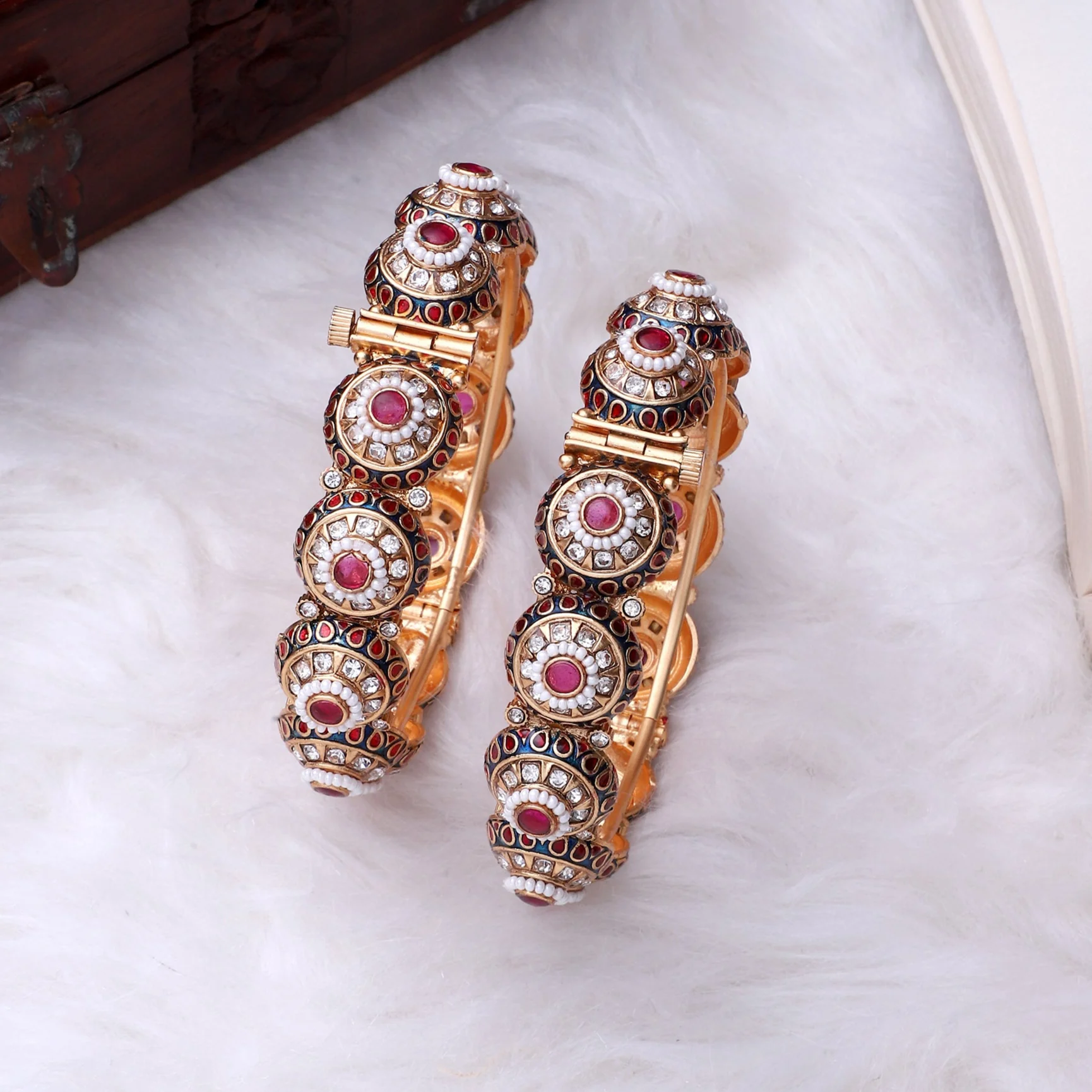 Fancy Meenakari Bracelet for Dailywear by Leshya