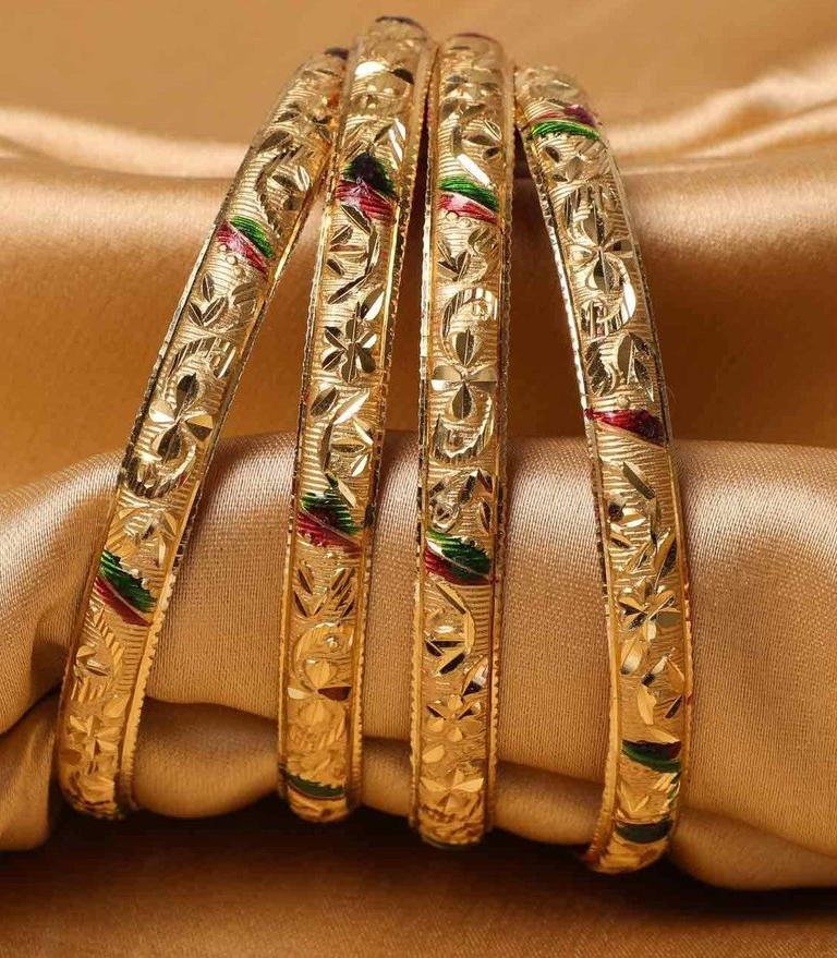 Guarantee Gold Dyed Bracelets With Floral Design In Multi-Color - Image 3