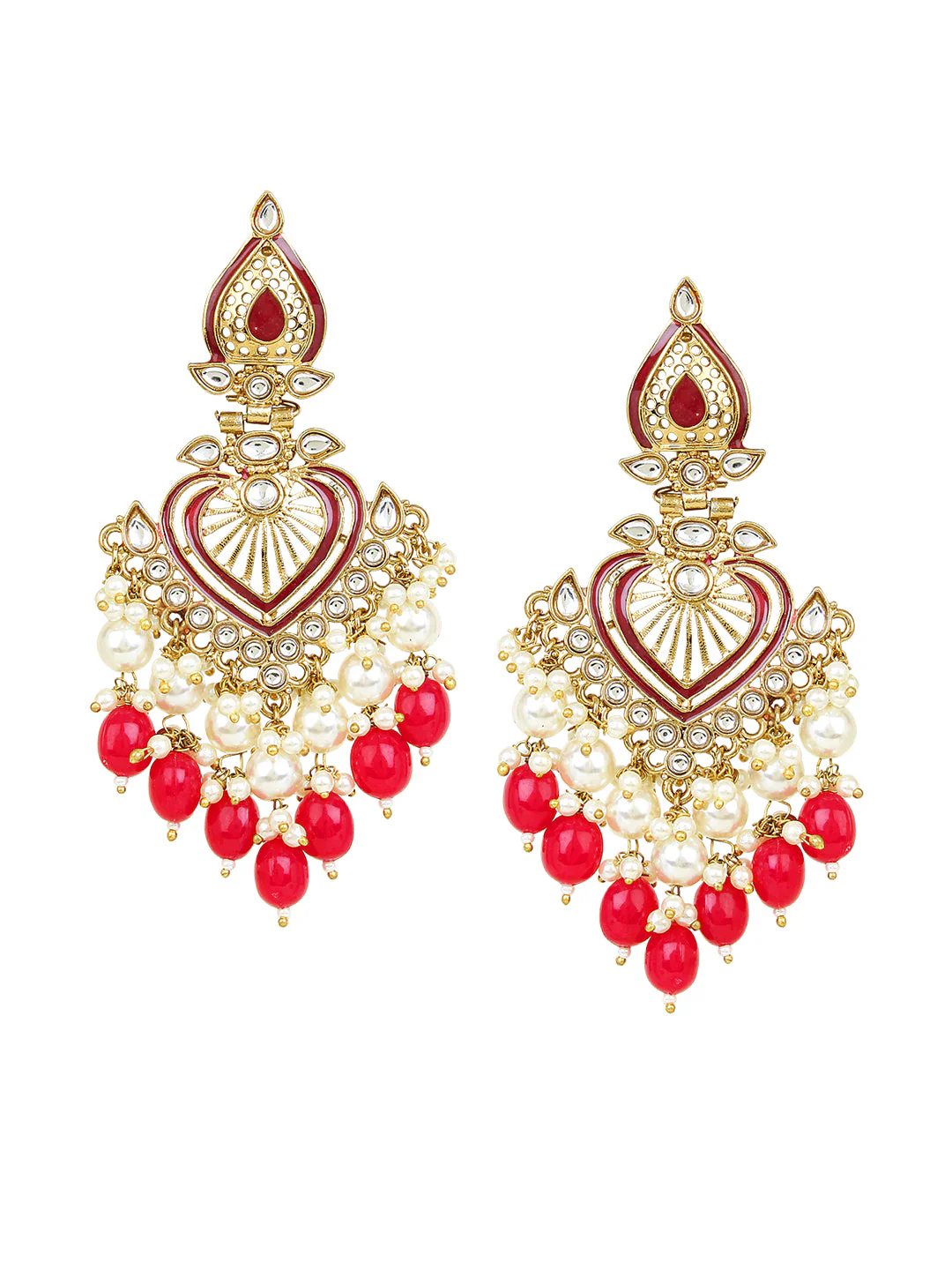Jhumki Earring with Meenakari by Leshya