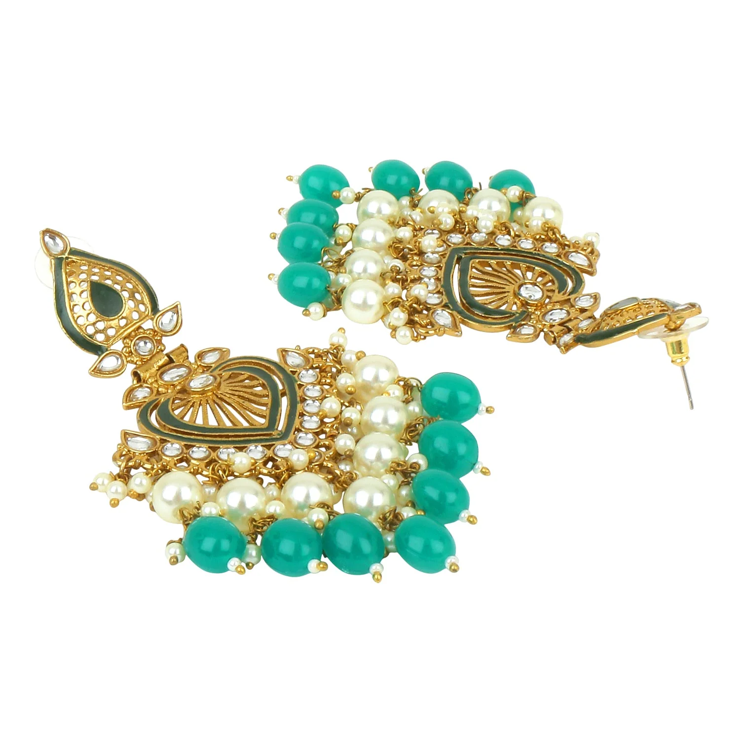 Jhumki Earring with Meenakari by Leshya - Image 8