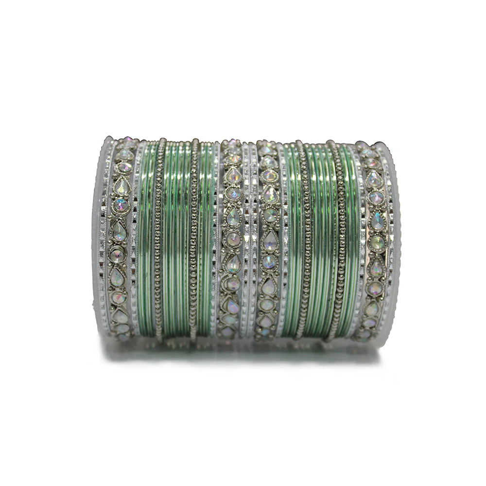 Kundan Gold Plating Bangle Set - Image 8