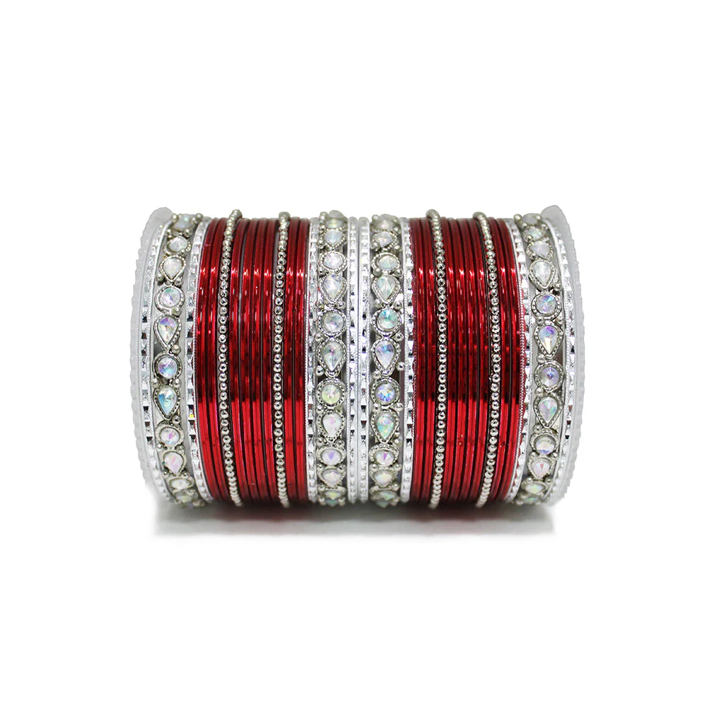 Kundan Gold Plating Bangle Set - Image 8