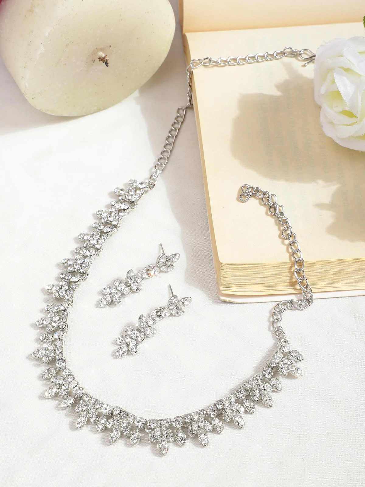 Oxidized Partywear Necklace with Earring by Leshya
