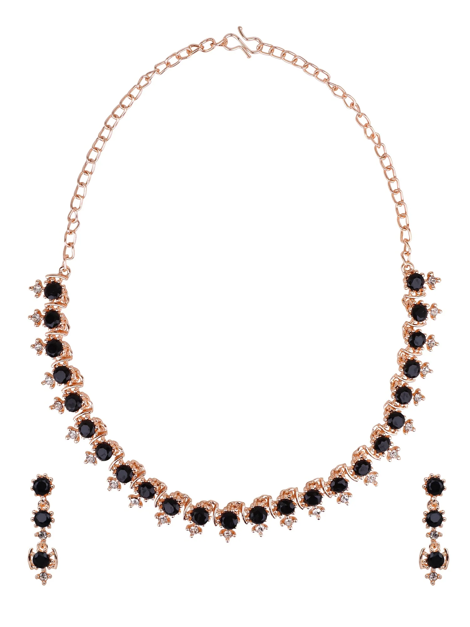 Oxidized Partywear Necklace with Earring by Leshya - Image 3