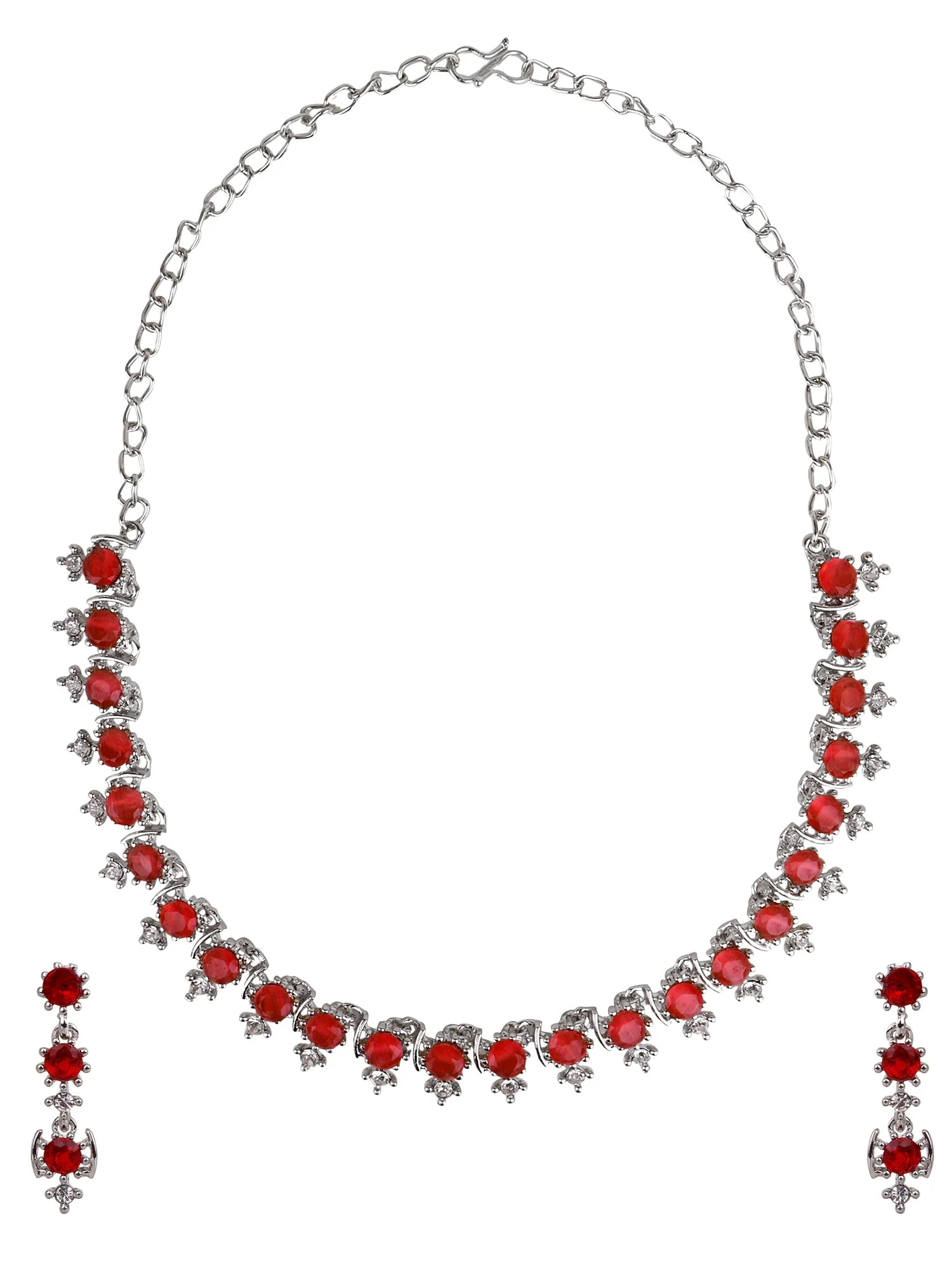 Oxidized Partywear Necklace with Earring by Leshya - Image 7