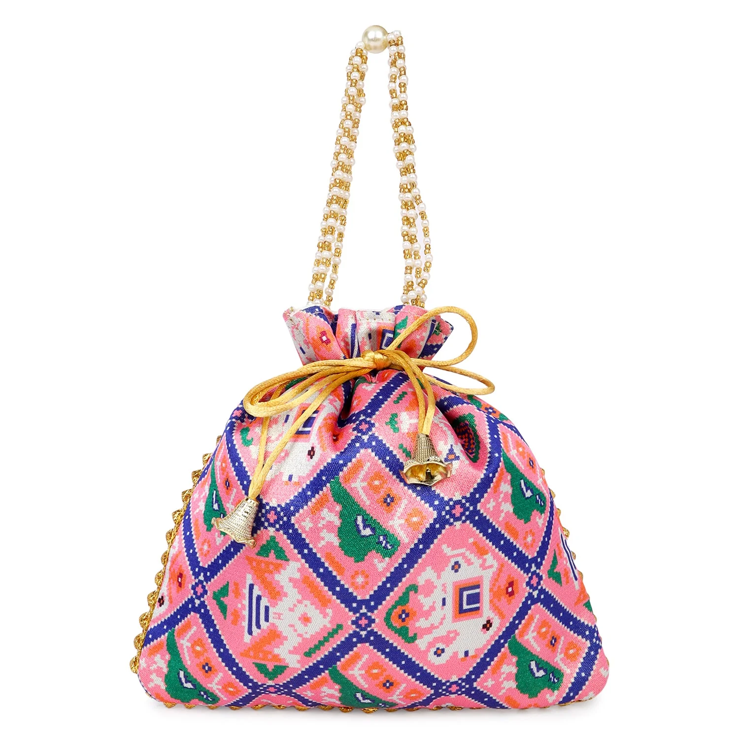 Printed Bandhani Potli for Partywear - Image 2