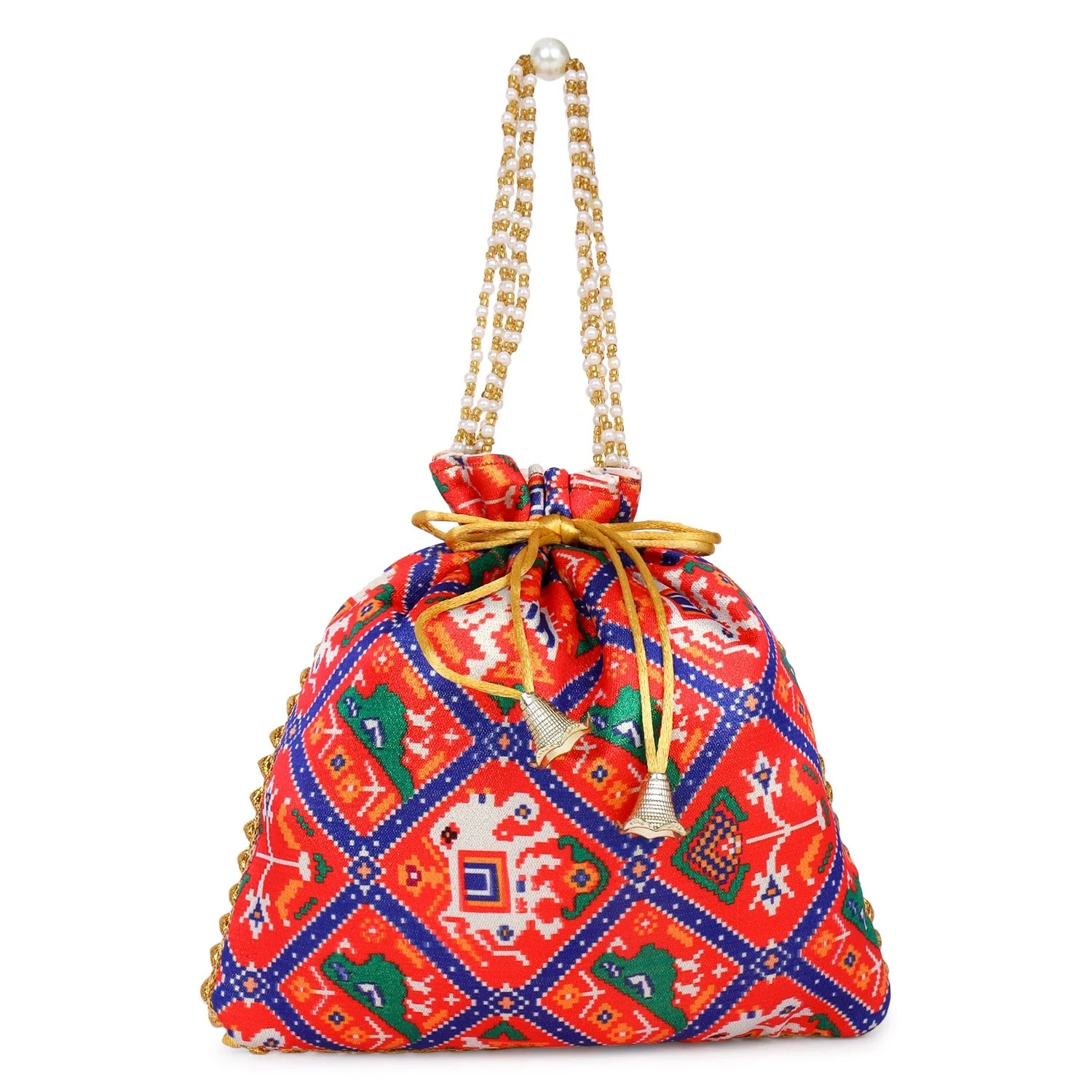 Printed Bandhani Potli for Partywear - Image 5