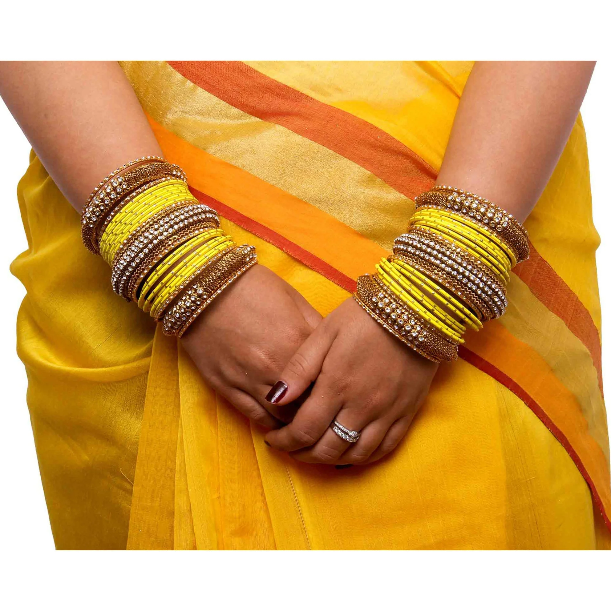 Set of 2 Bridal Jaali Work Bangle Set - Image 14