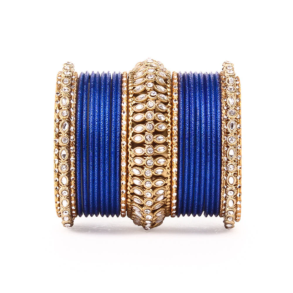 Set of 2 Bridal Kundan Bangle Set - Image 2