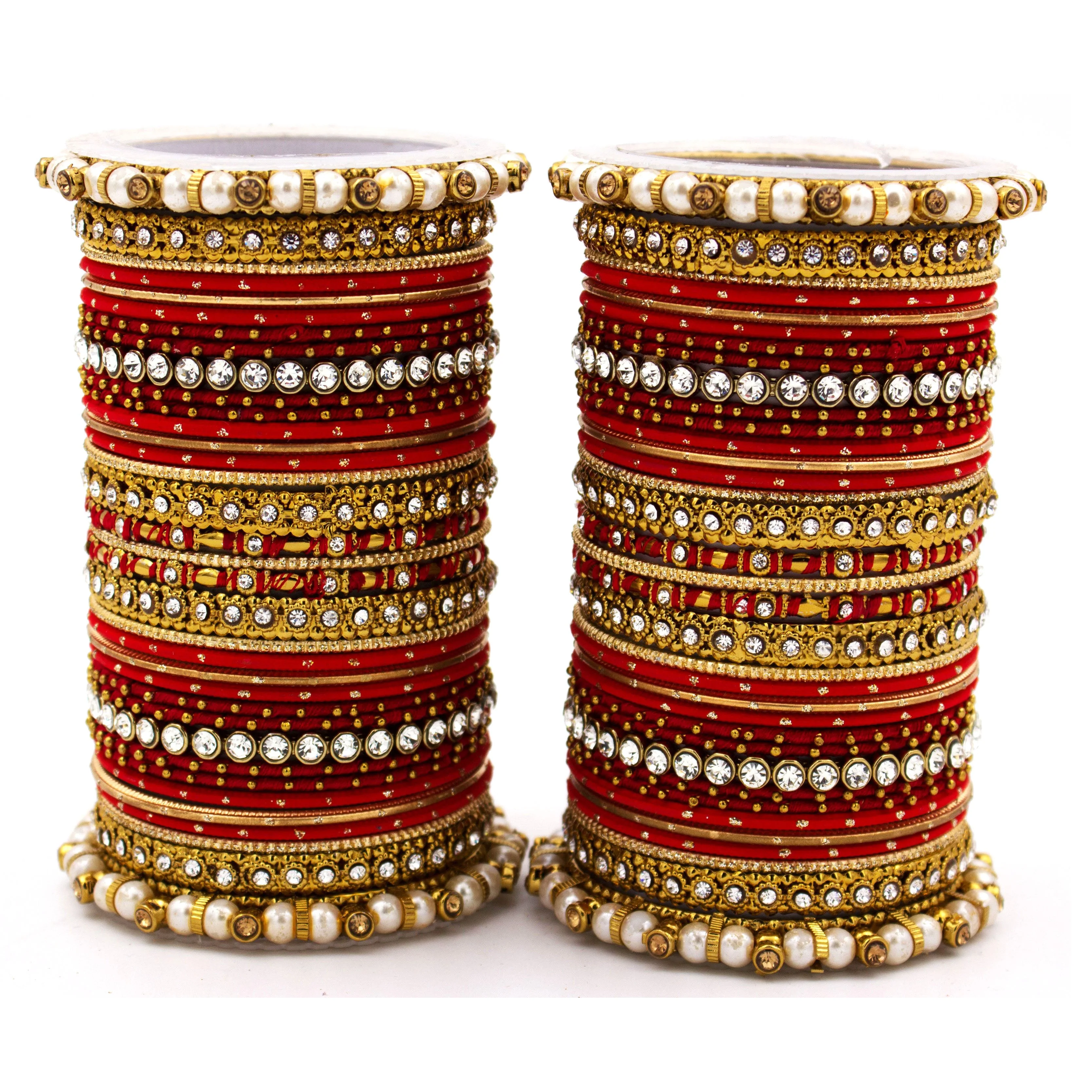 Set of 2 Fancy Bridal Bangle sets by Leshya - Image 5
