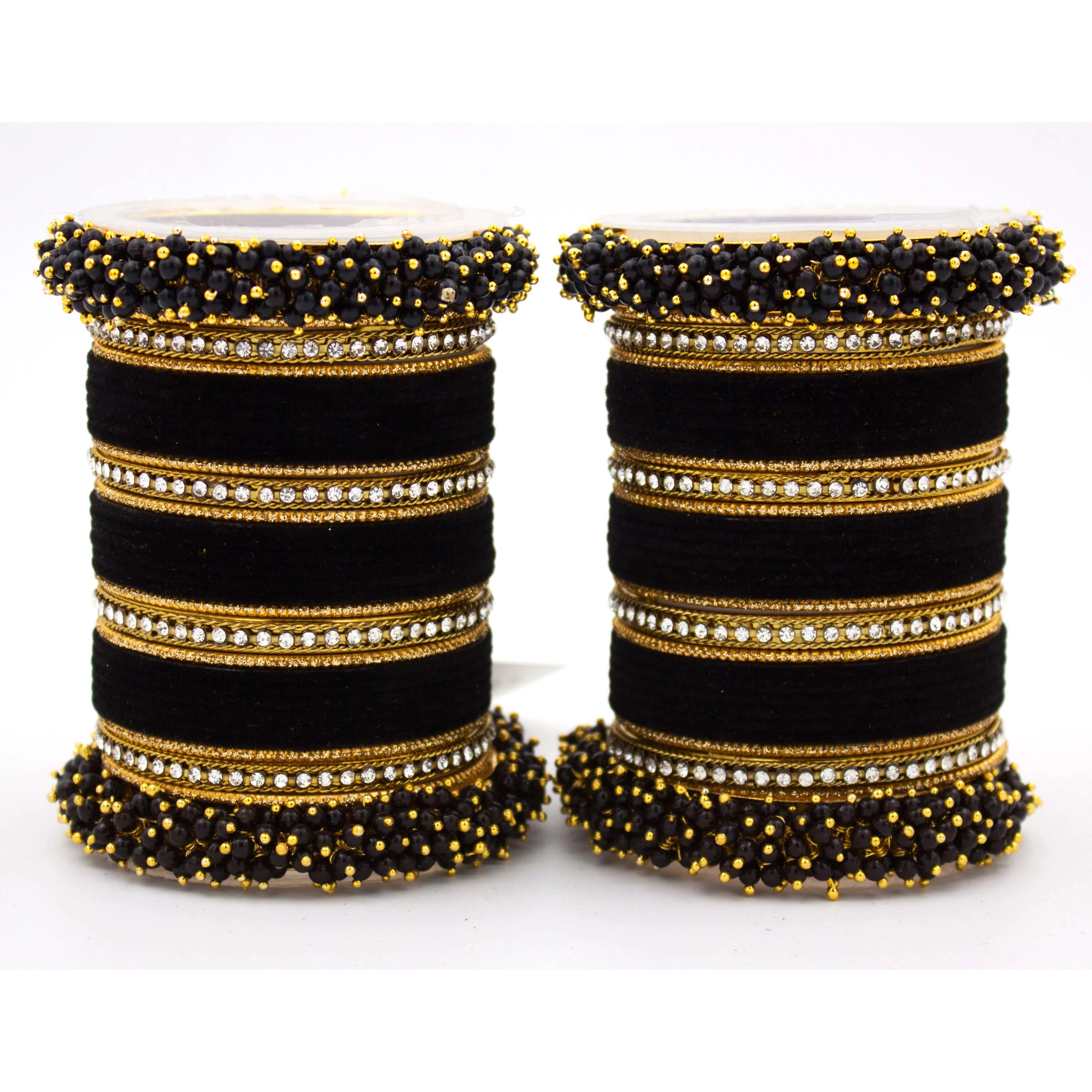 Set of 2 Fancy Bridal Bangle sets by Leshya - Image 3