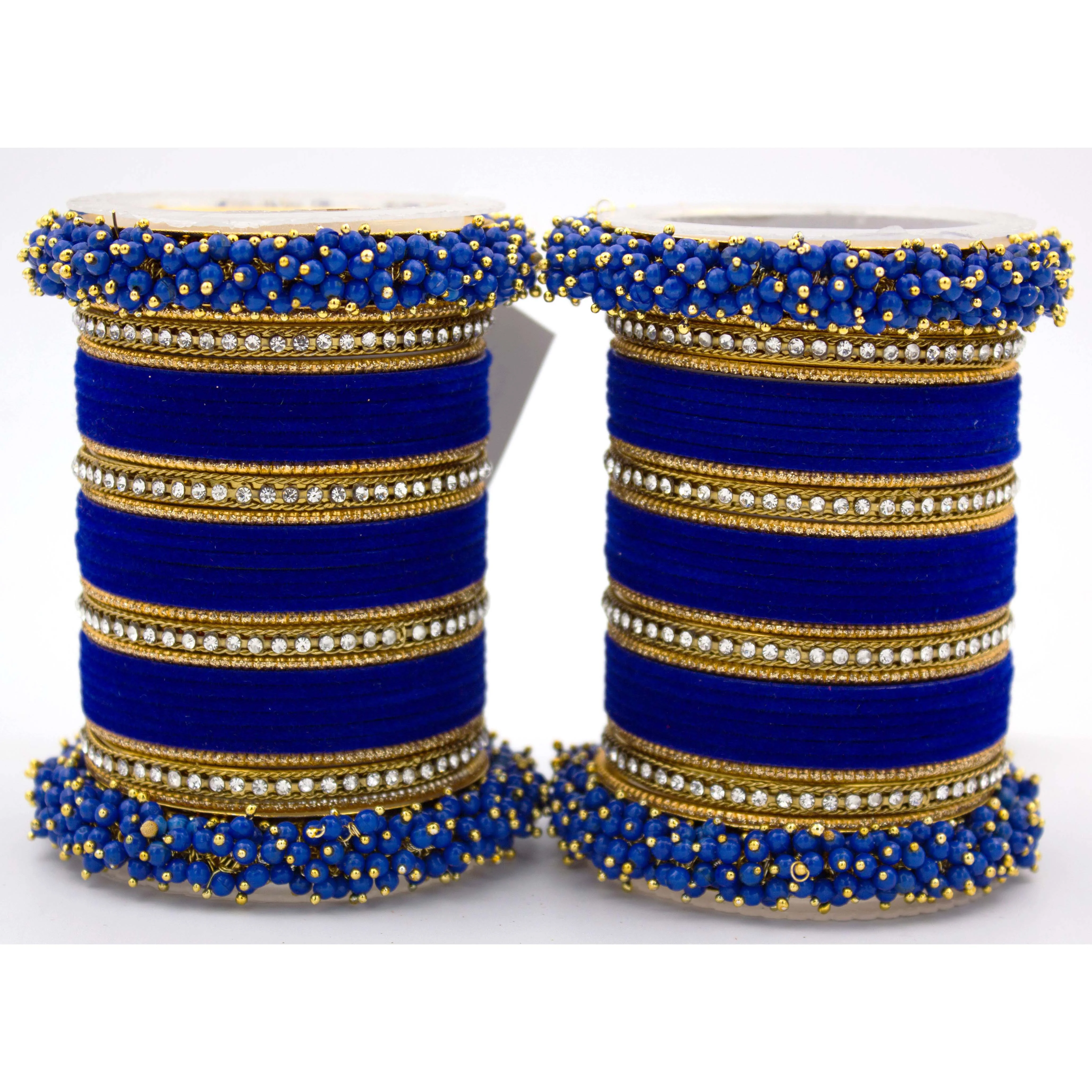 Set of 2 Fancy Bridal Bangle sets by Leshya - Image 10