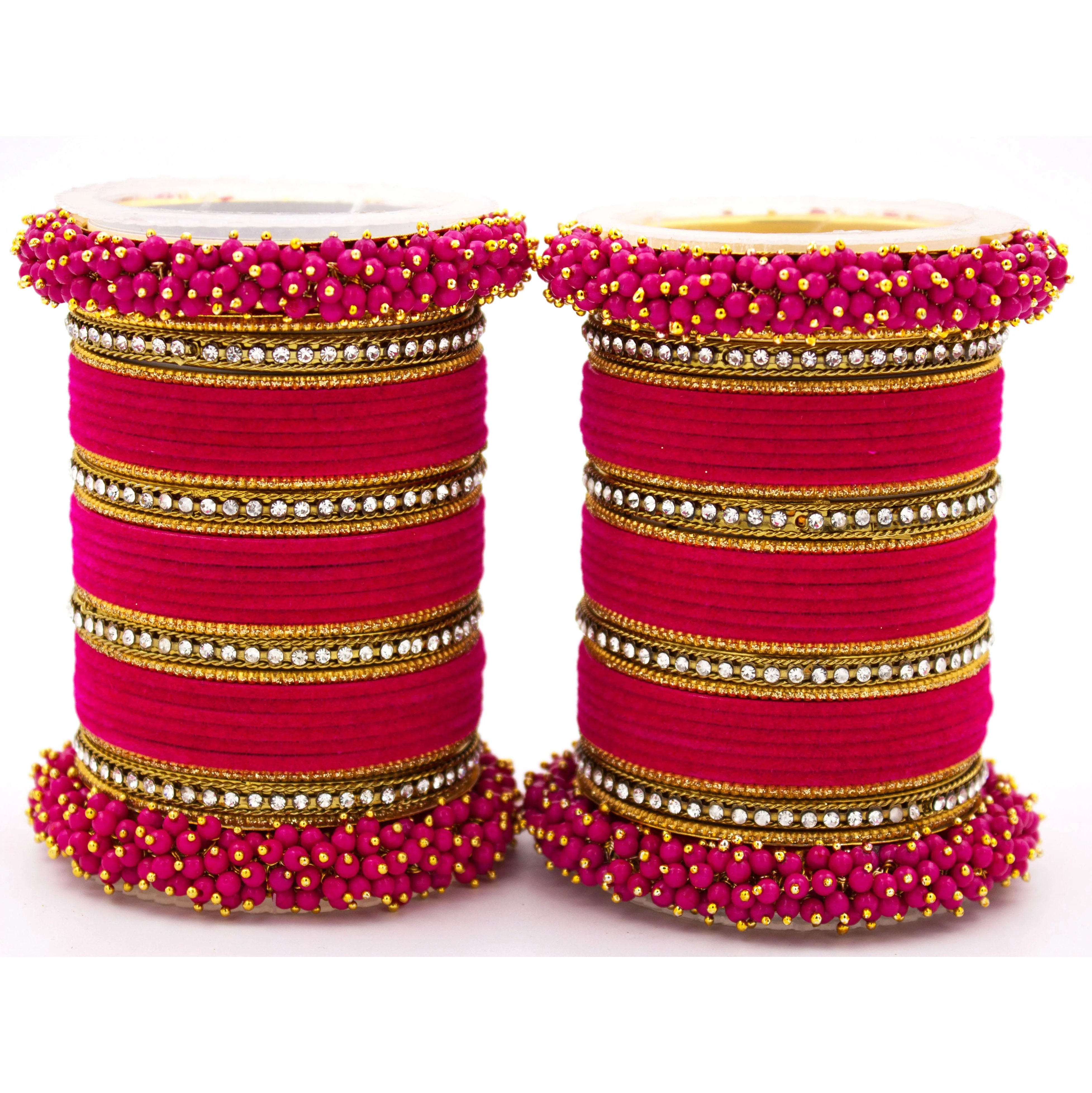 Set of 2 Fancy Bridal Bangle sets by Leshya - Image 10