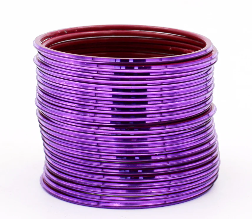 Set of 24 Shining Metal Bangles by Leshya (Plus Size) - Image 12
