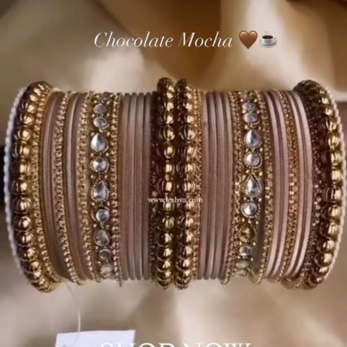 Traditional Ethnic Bangle Set by Leshya for women for both hands