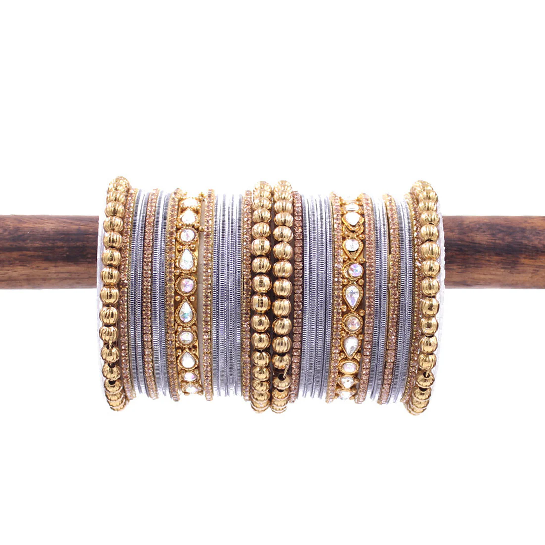 Traditional Ethnic Bangle Set by Leshya for women for both hands - Image 15