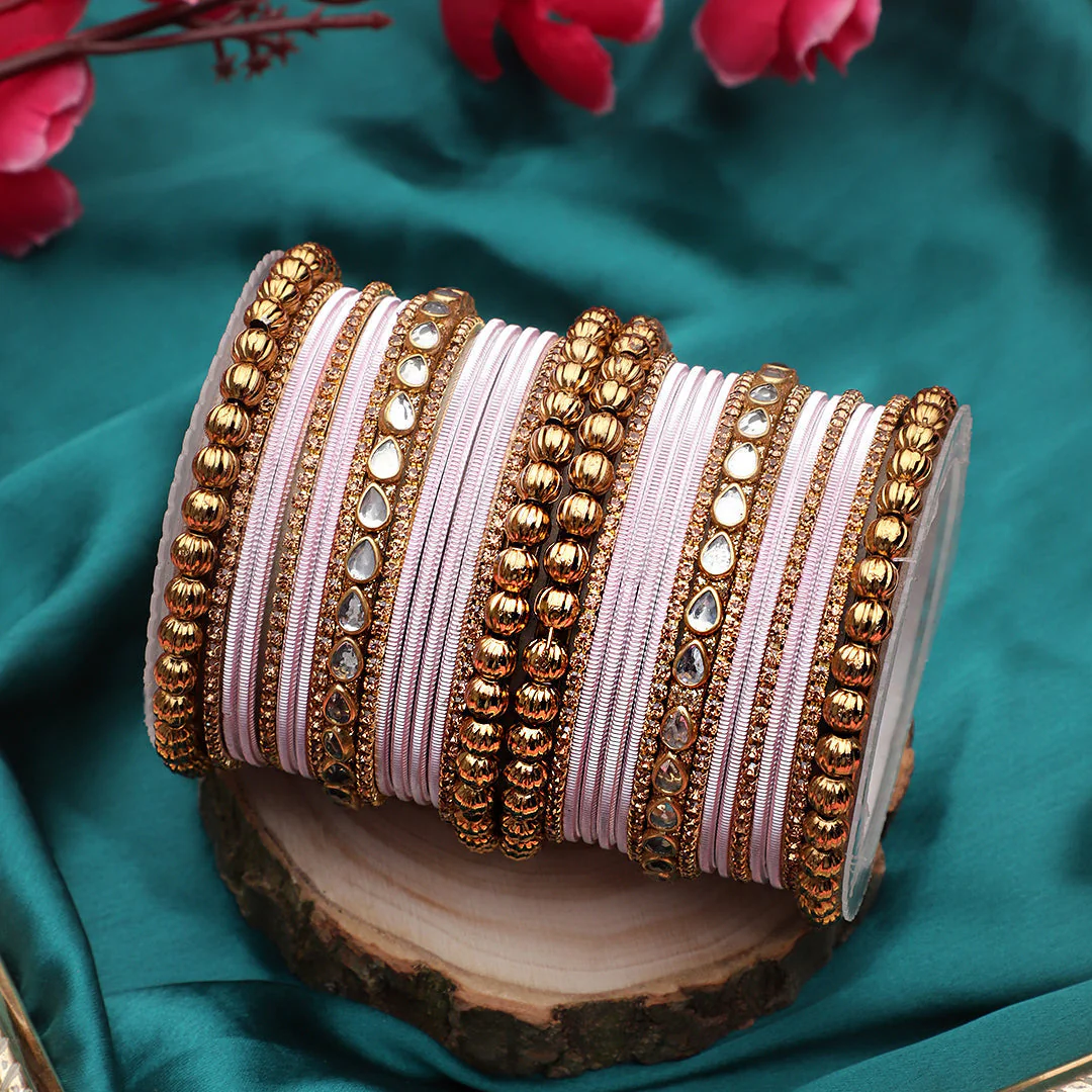 Traditional Ethnic Bangle Set by Leshya for women for both hands - Image 24