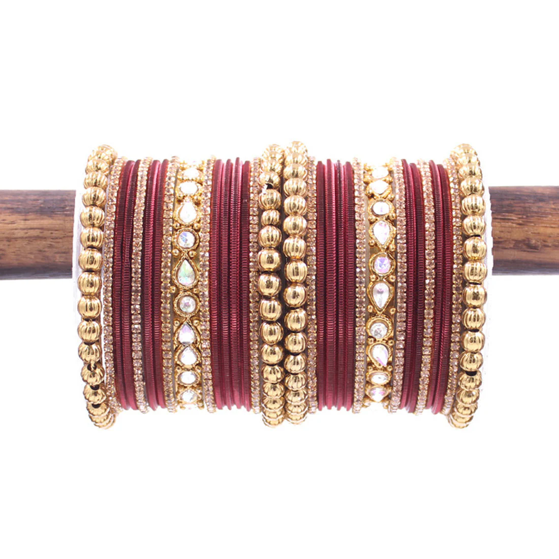 Traditional Ethnic Bangle Set by Leshya for women for both hands - Image 4
