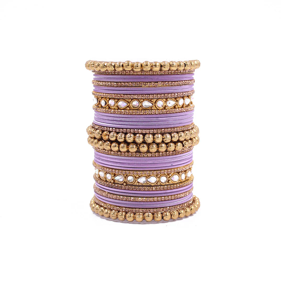 Traditional Ethnic Bangle Set by Leshya for women for both hands Plus size - Image 16