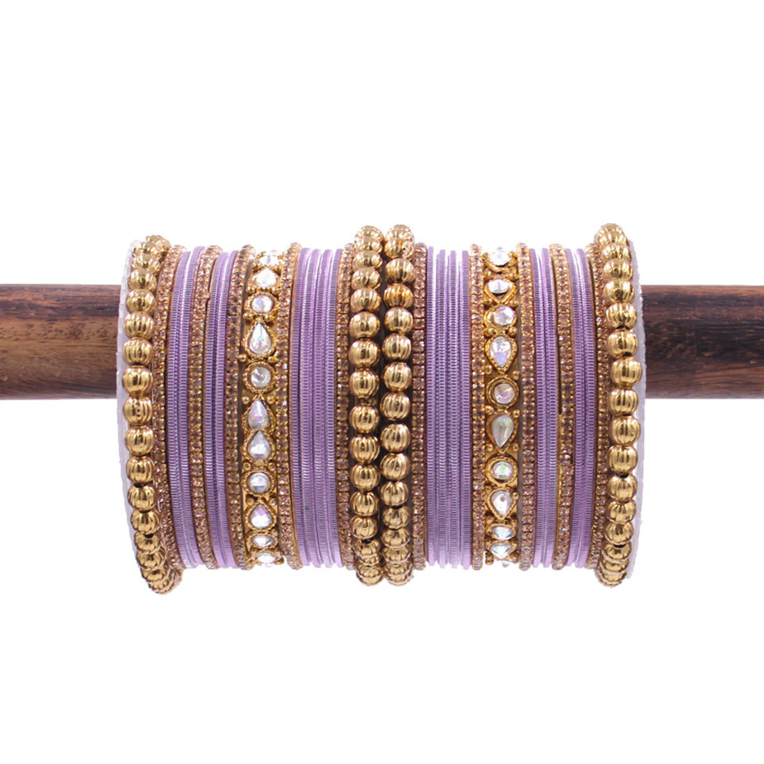 Traditional Ethnic Bangle Set by Leshya for women for both hands Plus size - Image 17