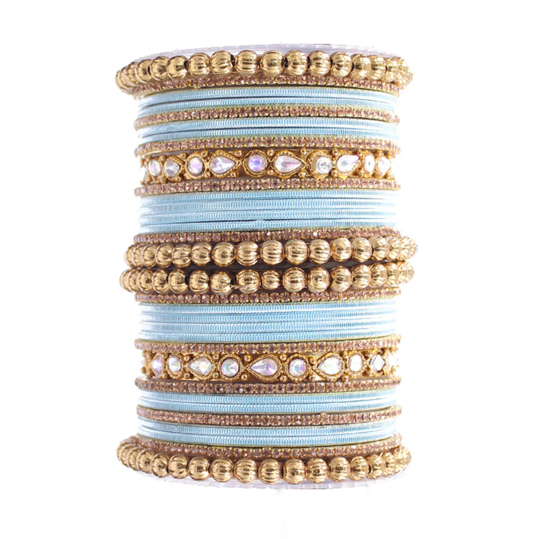 Traditional Ethnic Bangle Set by Leshya for women for both hands Plus size - Image 22