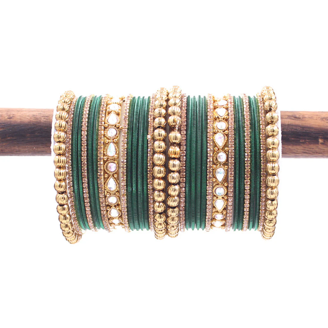 Traditional Ethnic Bangle Set by Leshya for women for both hands Plus size - Image 7