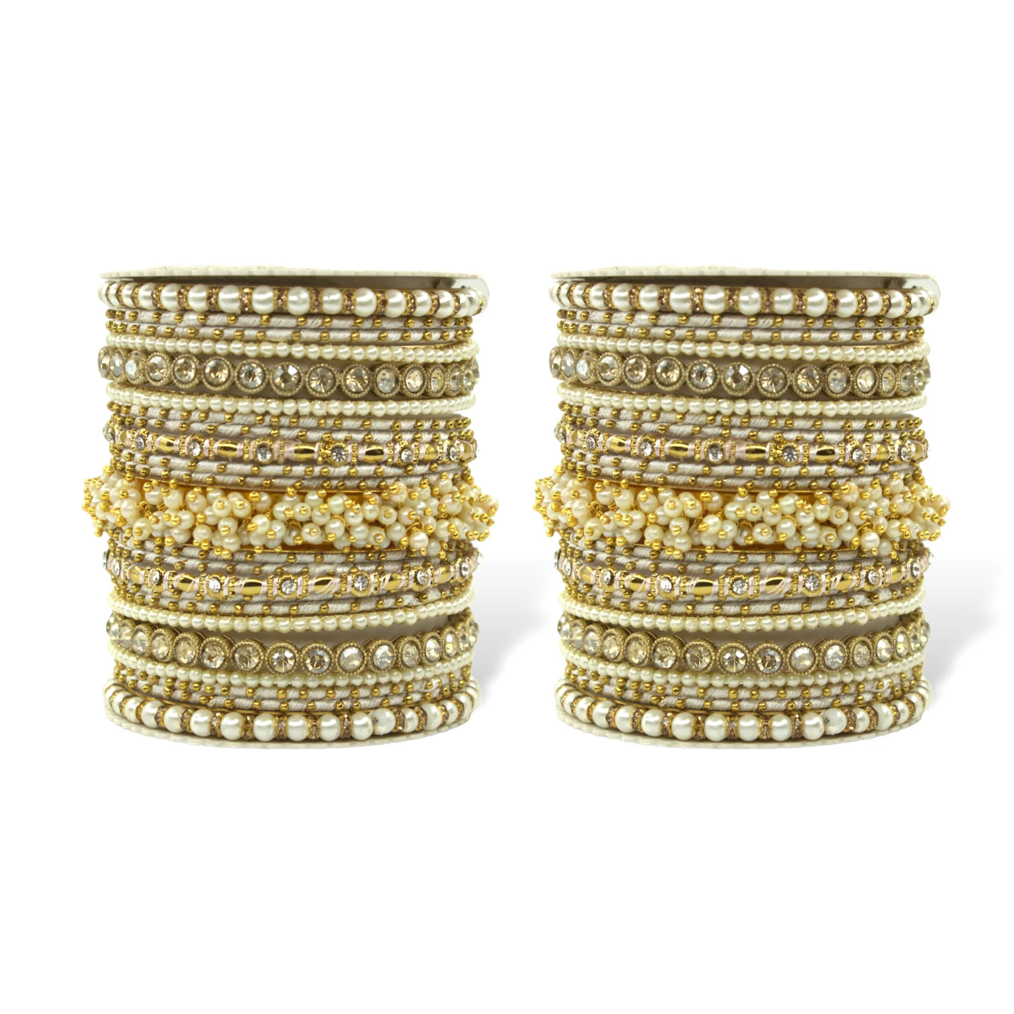 Traditional Gajra Bangle Set for 2 Hands by Leshya - Image 10