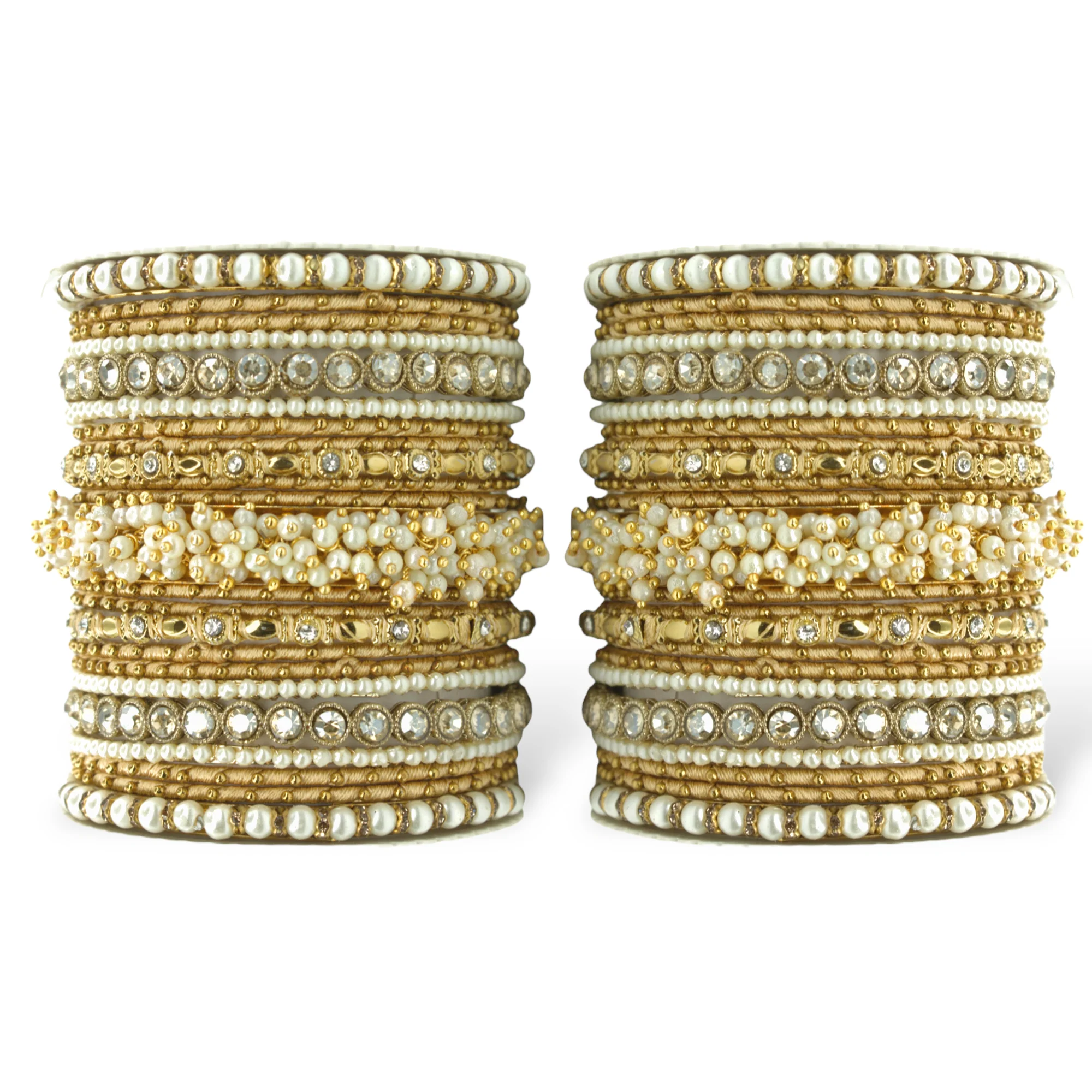Traditional Gajra Bangle Set for 2 Hands by Leshya - Image 3