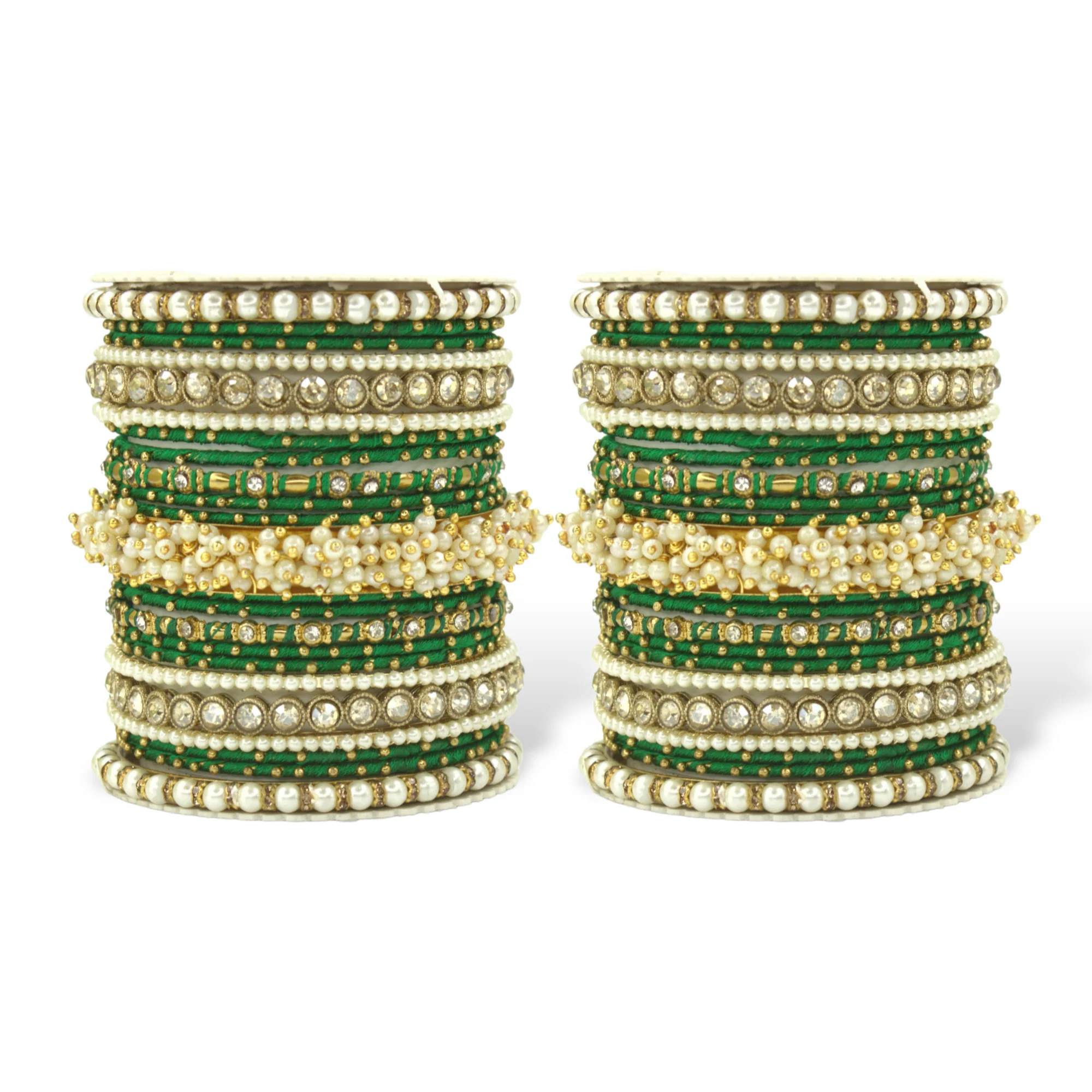 Traditional Gajra Bangle Set for 2 Hands by Leshya - Image 5