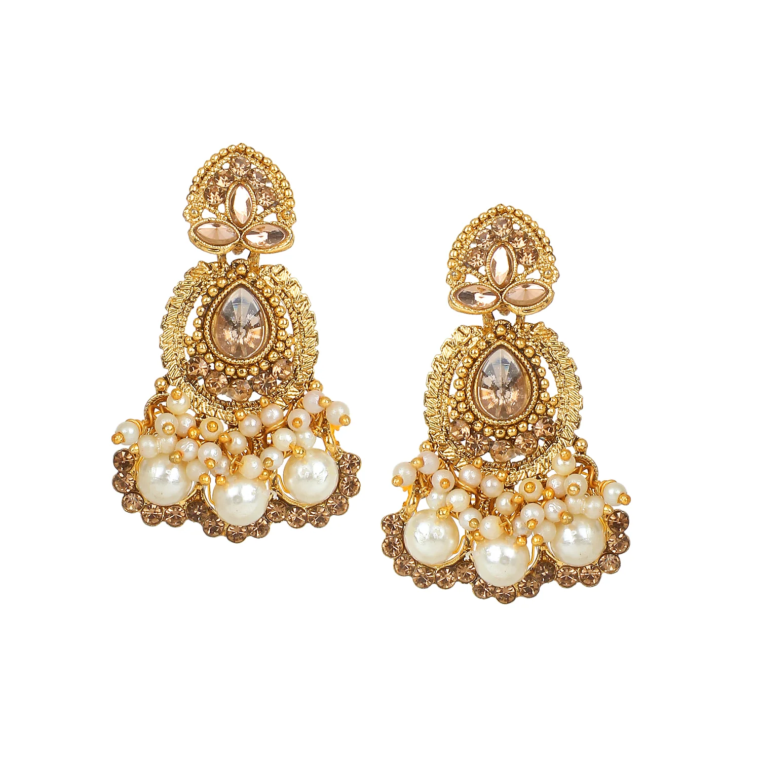 Traditional Golden Stone and Pearl and Bead border by Leshya - Image 4