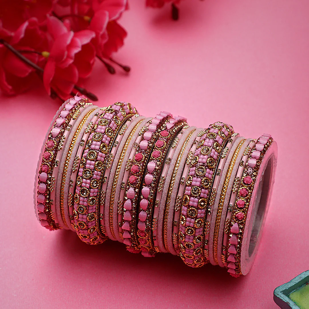 Traditional Lac Bangle set for Women by Leshya