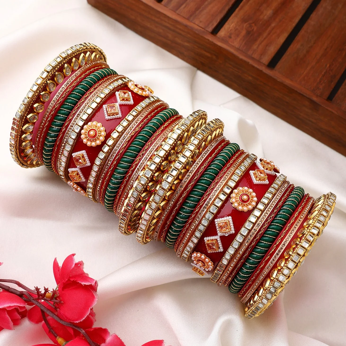 Traditional Rajasthani Bridal Chura by Leshya